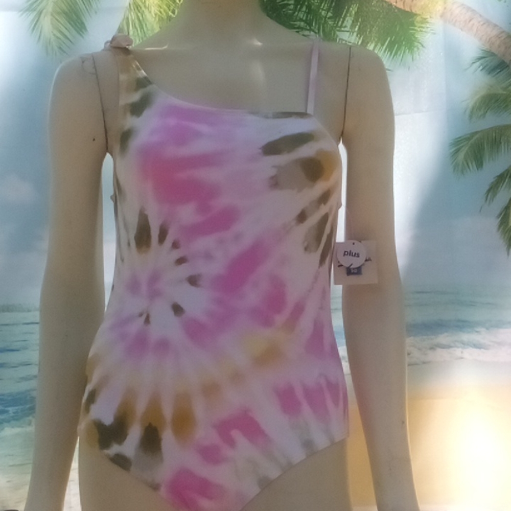 NWOT Jrs "Arizona" pastel tye dye 1pc. Swimsuit